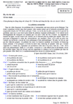 Đề thi tốt nghiệp THPT tiếng Pháp chương trình chuẩn và nâng cao (2012 - Mã đề 724)