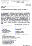 Đề thi tốt nghiệp THPT tiếng Pháp chương trình chuẩn và nâng cao (2012 - Mã đề 985)