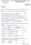 Đề thi tốt nghiệp THPT tiếng Trung hệ Phổ thông năm 2012 - Mã đề 638
