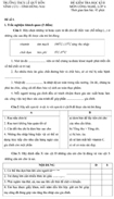 Đề kiểm tra học kỳ II môn Công nghệ lớp 6 - Đề số 1 (tỉnh Đồng Nai)