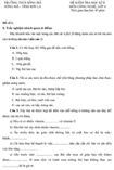 Đề kiểm tra học kỳ II môn Công nghệ lớp 6 - Đề số 1 (tỉnh Sơn La)