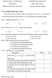 Đề kiểm tra học kì II lớp 7 môn Toán - Sở Giáo dục và Đào tạo Lâm Đồng (Đề 2)