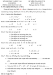 Đề kiểm tra học kì II lớp 7 môn Toán - Sở Giáo dục và Đào tạo Lâm Đồng (Đề 3)