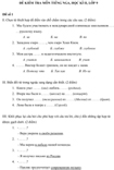 Đề kiểm tra học kì II lớp 9 môn tiếng Nga - Đề 1