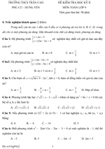 Đề kiểm tra học kì II lớp 9 môn Toán - Trường THCS Trần Cao, Hưng Yên (Đề 5)