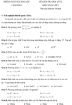 Đề kiểm tra học kì II lớp 9 môn Toán - Phòng Giáo dục Bảo Lộc, Lâm Đồng (Đề 2)