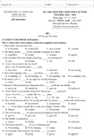 Đề thi học sinh giỏi tỉnh Ninh Thuận môn tiếng Anh cấp THPT năm học 2011 - 2012