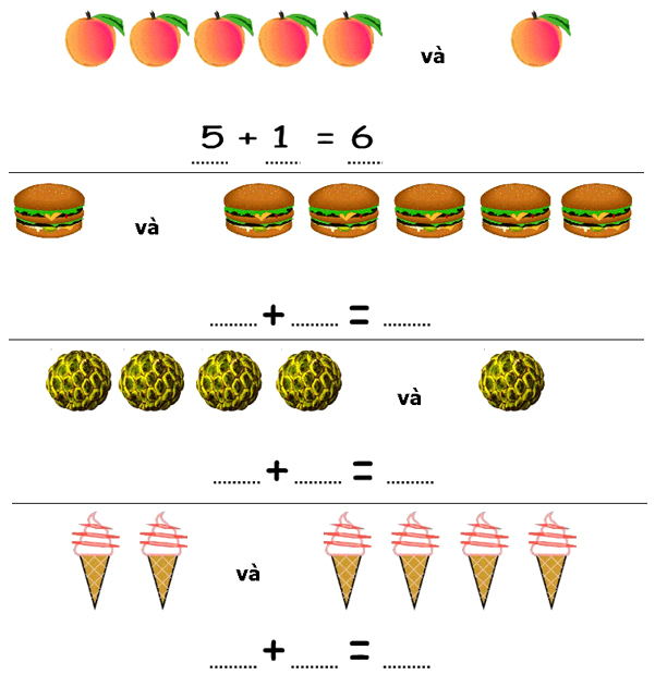 Bài tập phát triển tư duy cho trẻ 5 tuổi