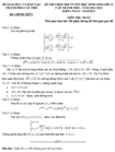 Đề thi chọn đội tuyển học sinh giỏi Toán lớp 12 cấp thành phố năm 2011 - 2012