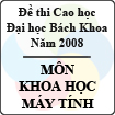 Đề thi cao học trường Đại học Bách Khoa năm 2008 - Chuyên ngành: Khoa học máy tính