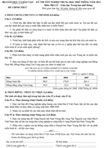 Đề thi tốt nghiệp THPT môn Địa lí hệ Phổ thông năm 2012