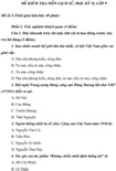 Đề kiểm tra học kì II lớp 9 môn Lịch sử - Đề 2