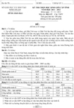 Đề thi học sinh giỏi tỉnh Ninh Thuận môn Địa lý cấp THPT năm học 2011 - 2012