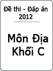 Đáp án đề thi Đại học môn Địa khối C
