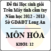 Đề thi học sinh giỏi giải toán trên máy tính cầm tay năm học 2012 - 2013 môn Hóa khối 12