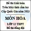 Đề thi giải toán trên Máy tính cầm tay cấp Quốc gia năm 2013 môn Hóa lớp 12 THPT - Đề thi đồng đội