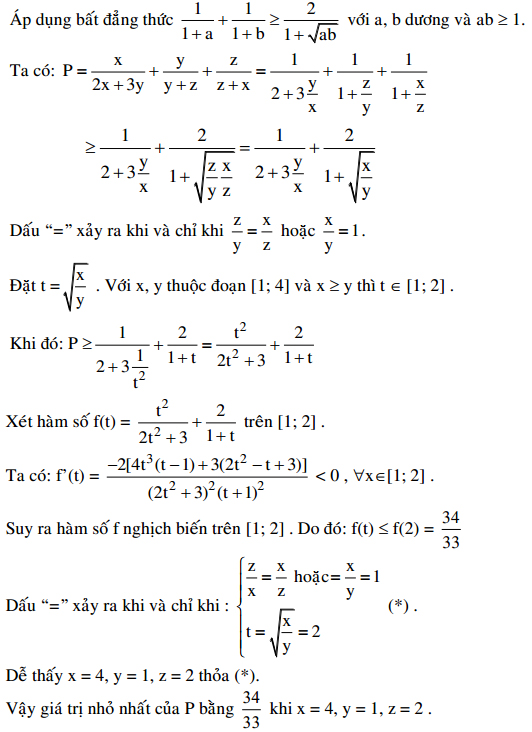 Ôn thi Đại học môn Toán - Chuyên đề: Bất đẳng thức