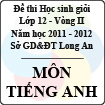 Đề thi học sinh giỏi tỉnh Long An lớp 12 vòng 2 năm 2011 - 2012 môn Tiếng Anh