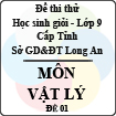 Đề thi thử học sinh giỏi tỉnh Long An lớp 9 môn Vật lý - Đề 1