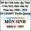 Đề thi giải toán trên Máy tính cầm tay cấp tỉnh Tuyên Quang môn Sinh học lớp 12 (2009 - 2010)
