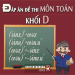 Đề thi và đáp án môn Toán khối D