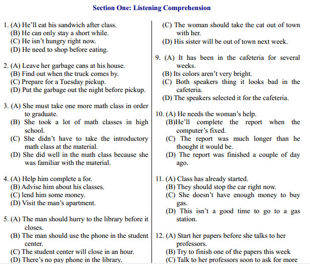 Đề thi TOEFL năm 2002