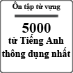 5000 từ vựng Tiếng Anh thông dụng nhất
