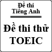 Đề thi thử TOEIC phần đọc