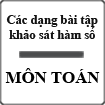 Các dạng bài tập về khảo sát hàm số