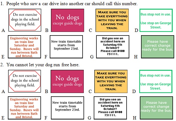 Đề thi Tiếng Anh KET đọc và viết