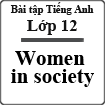 Bài tập Tiếng Anh theo chủ đề Women in society
