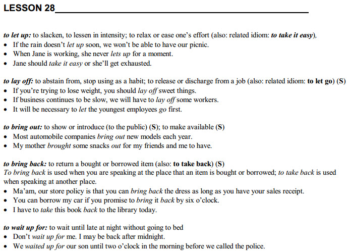 Học Tiếng Anh qua Idioms (Tr&igrave;nh độ Advanced)