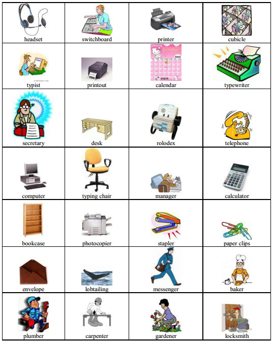 Từ vựng Tiếng Anh cơ bản có hình minh họa