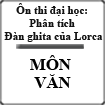 Ôn thi đại học: Phân tích đàn ghita của Lorca