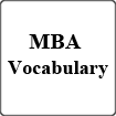 MBA Vocabulary for international students