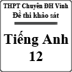 Đề thi khảo sát chất lượng lớp 12 môn Tiếng Anh lần 3 trường THPT Chuyên Đại học Vinh năm 2014