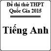 Đề thi thử THPT Quốc gia môn Tiếng Anh năm 2016