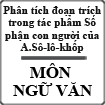 Phân tích đoạn trích trong tác phẩm Số phận con người của A.Sô-lô-khốp
