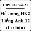 Đề cương ôn thi học kỳ 2 môn Tiếng Anh lớp 12 THPT Chu Văn An (Ban cơ bản)