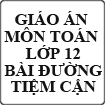 Giáo án môn Toán Đại số lớp 12
