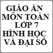 Giáo án môn Toán lớp 7