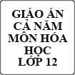 Giáo án Hóa Học lớp 12
