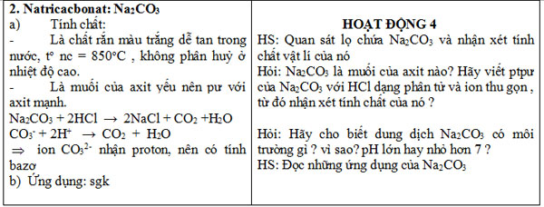 Giáo án Hóa học lớp 12 nâng cao