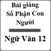 Bài giảng Số Phận Con Người