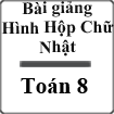 Bài giảng Hình hộp chữ nhật Hình học 8