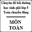 Toán chuyển động lớp 5