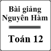 Bài giảng Nguyên hàm Toán 12