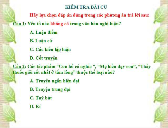 Bài giảng Sống chết mặc bay Ngữ văn 7 Bài giảng Ngữ văn 7