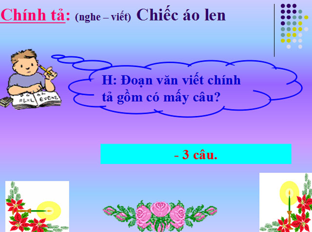 Bài giảng Tiếng Việt 3 tuần 3 Chính tả Chiếc áo len