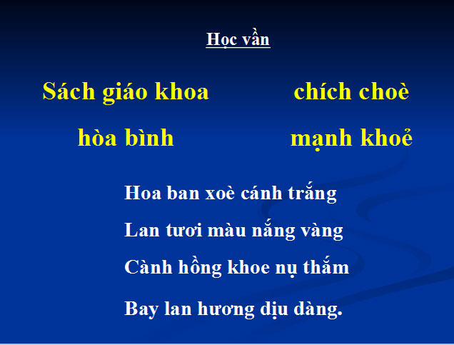 Học vần Oay